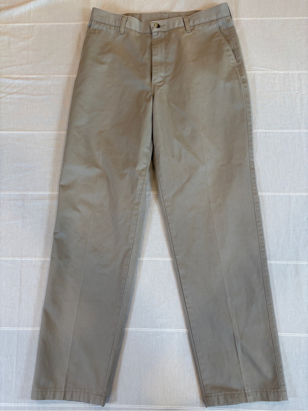 Vintage Timber Creek by Wrangler Men’s Khaki Pants 34x32 100% Cotton Chinos